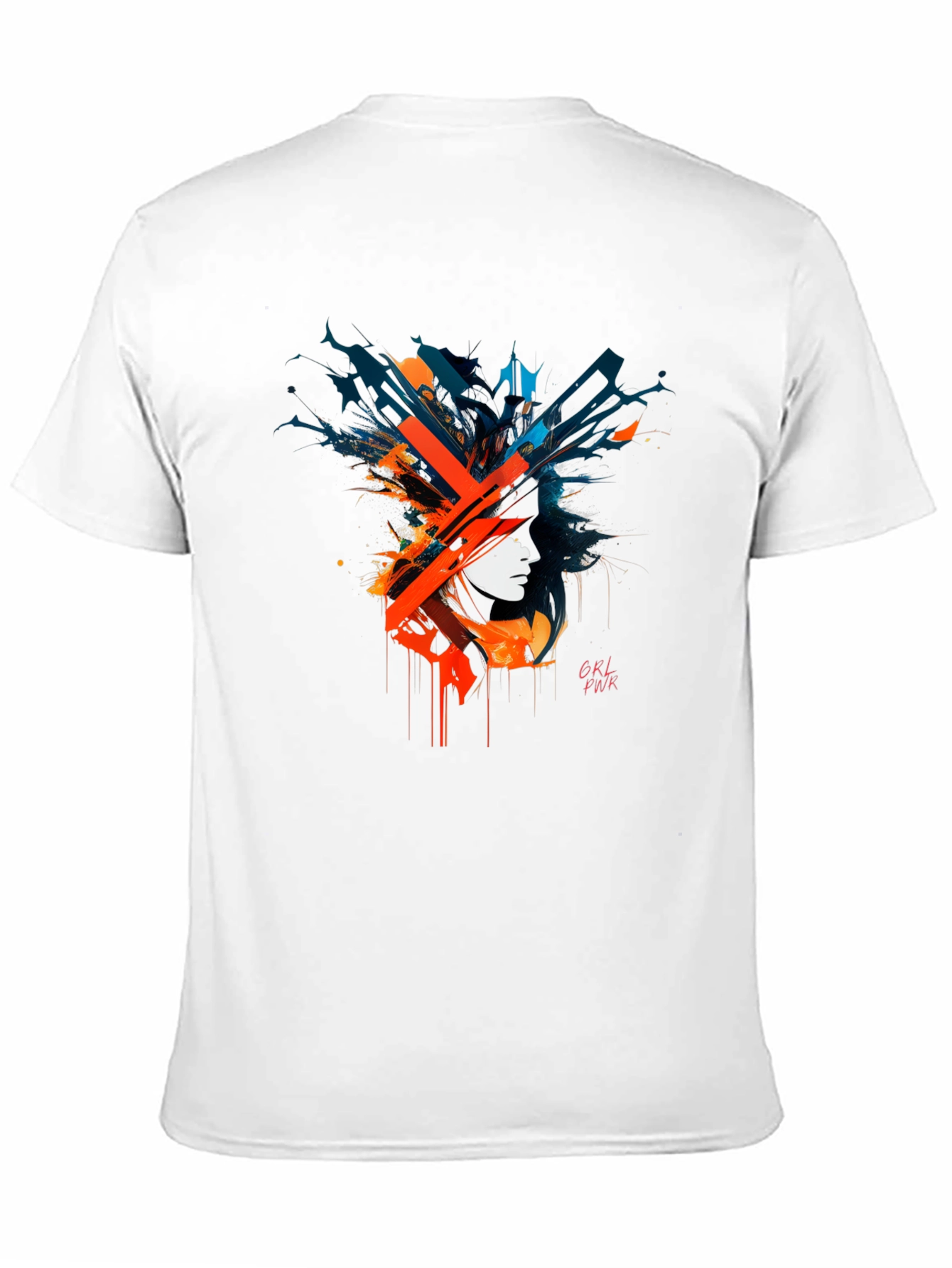 Abstract GRL PWR Graphic Black T-Shirt