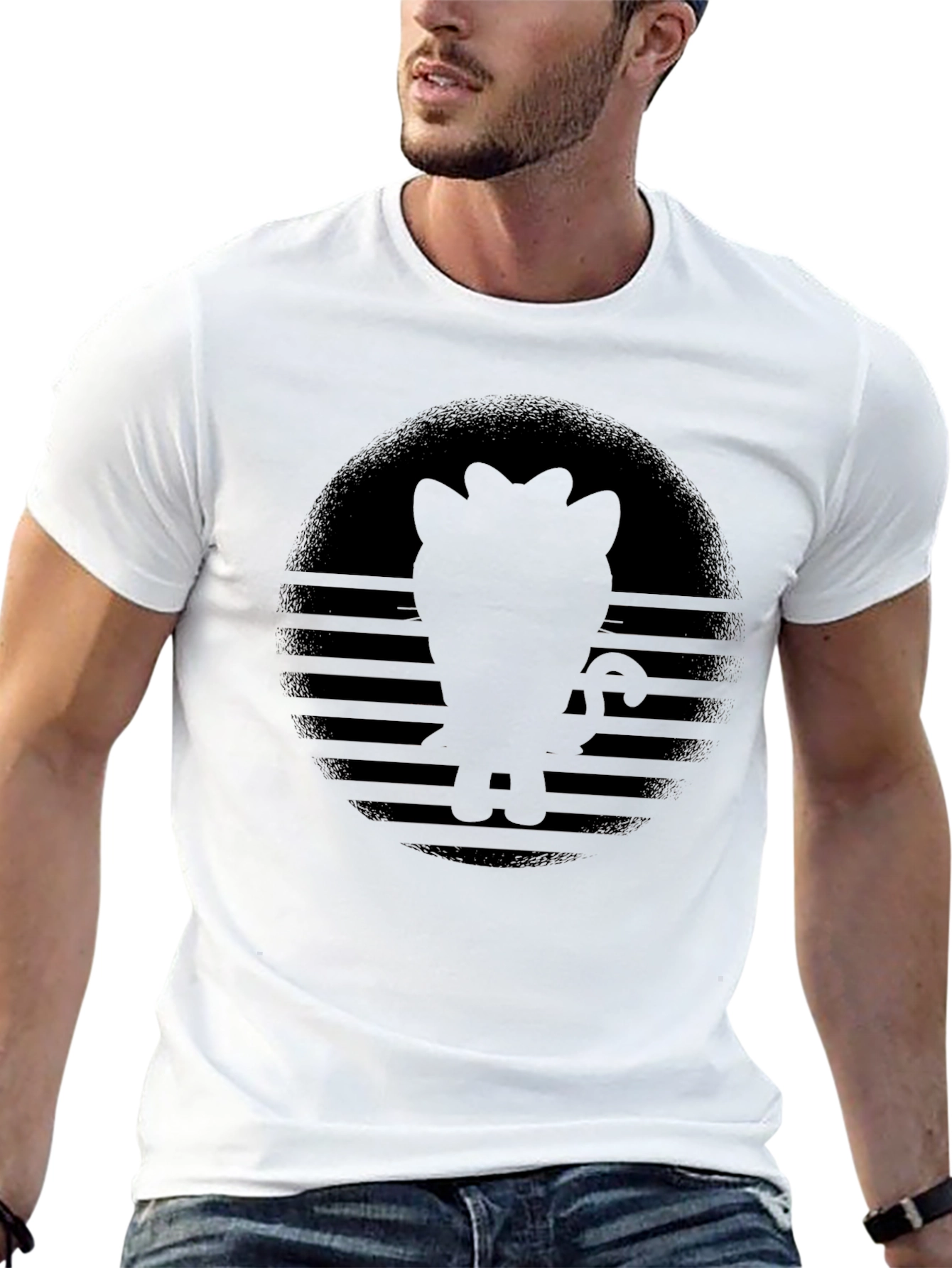 Silhouette Graphic Print T-Shirt