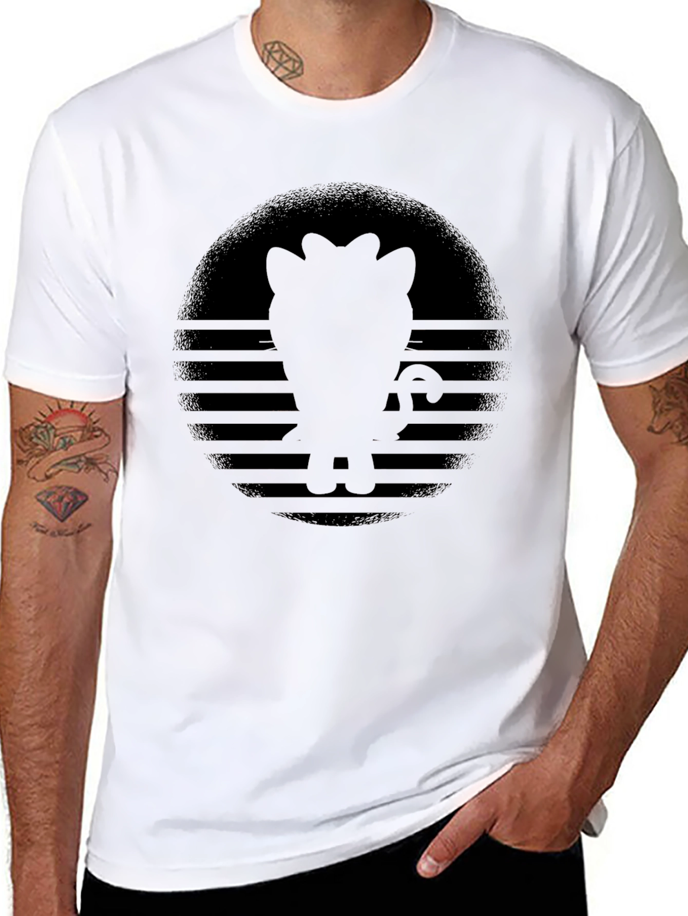 Silhouette Graphic Print T-Shirt