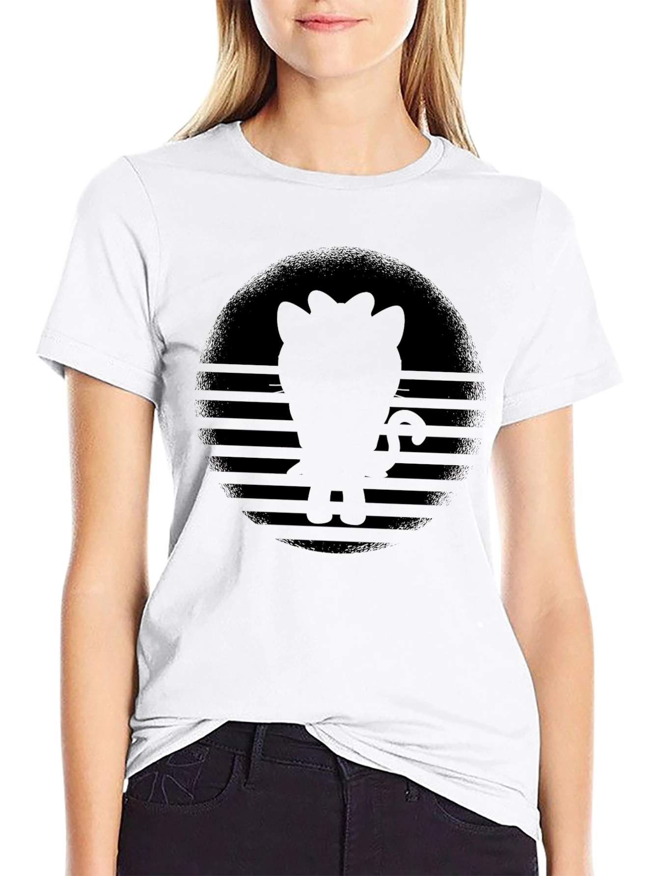 Silhouette Graphic Print T-Shirt