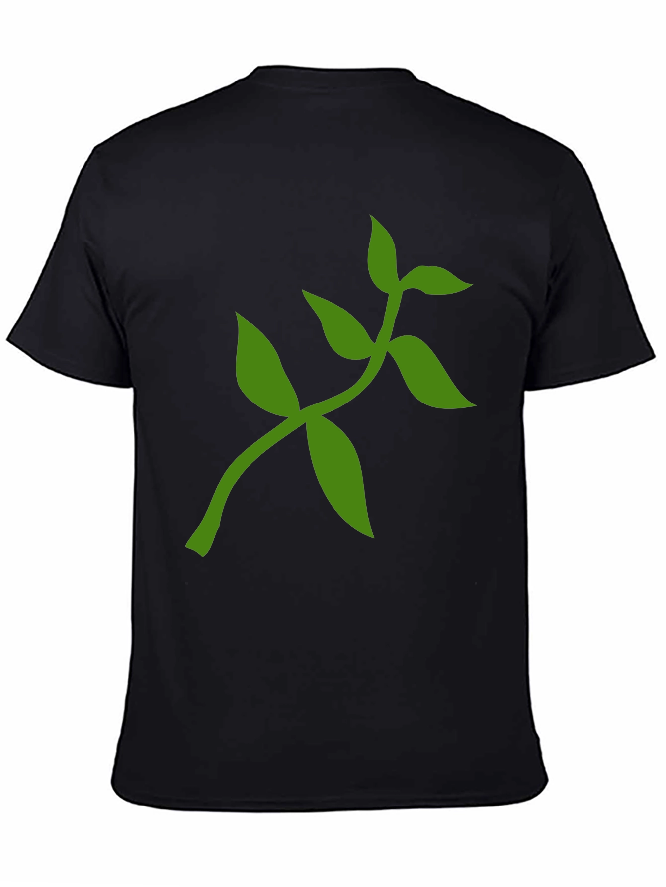 Nature Inspired T-Shirt with Green Leaf Design