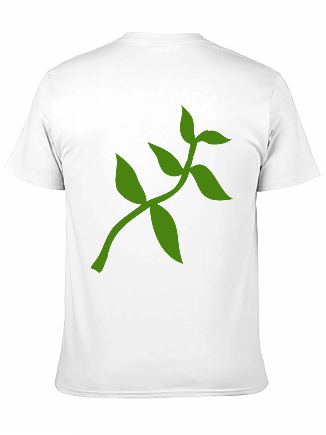 Nature Inspired T-Shirt with Green Leaf Design