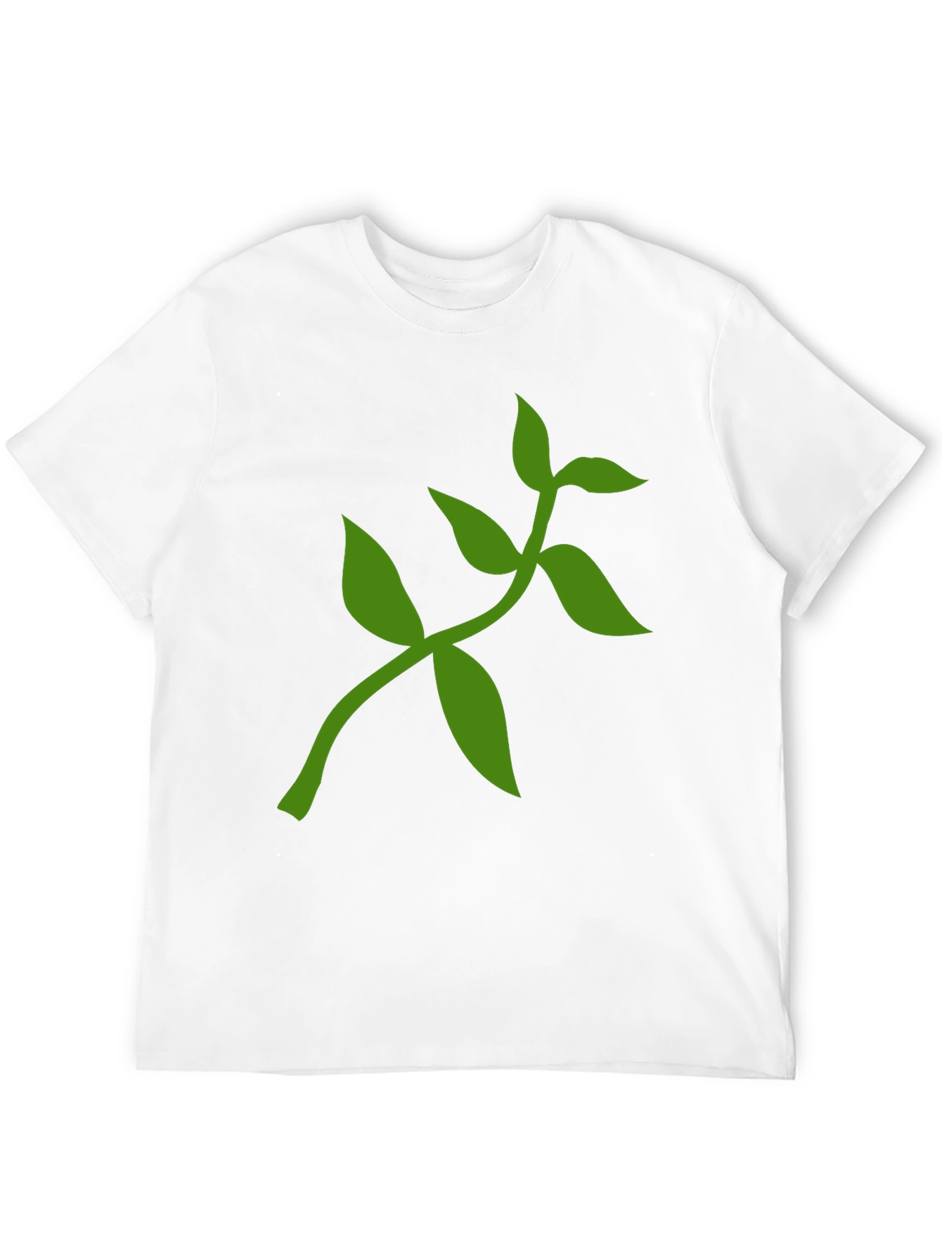 Nature Inspired T-Shirt with Green Leaf Design