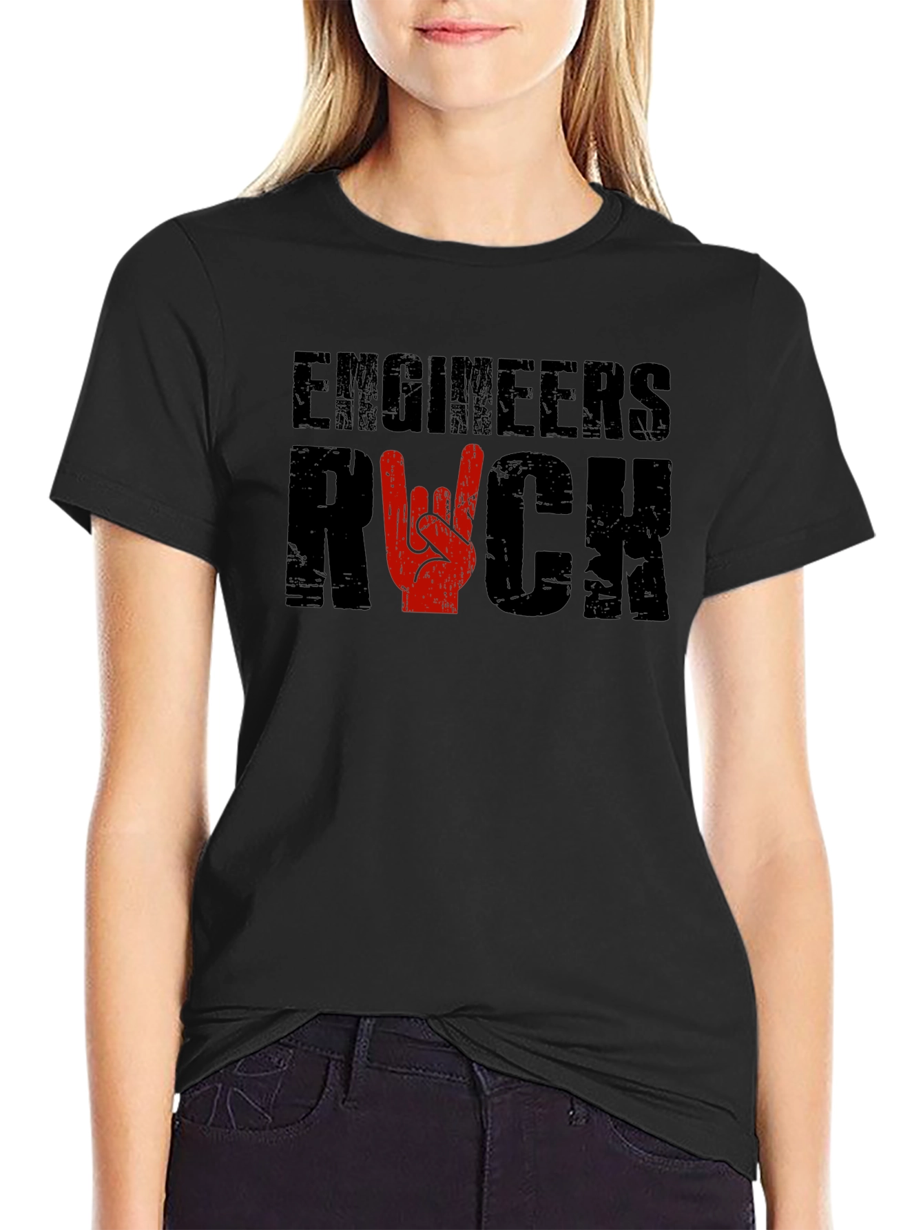 Engineers Rock T-Shirt - Black
