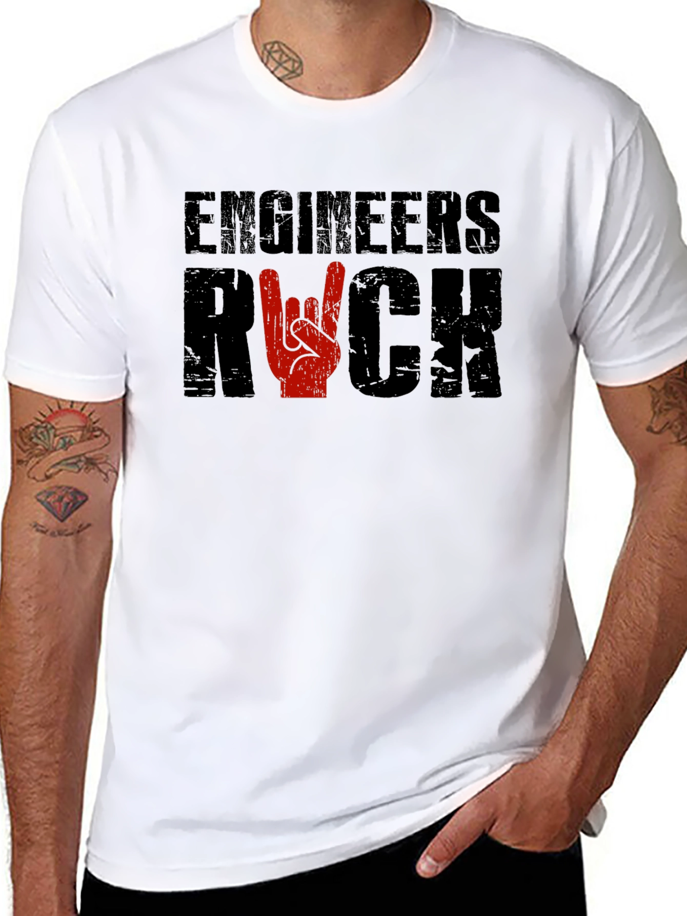 Engineers Rock T-Shirt - Black