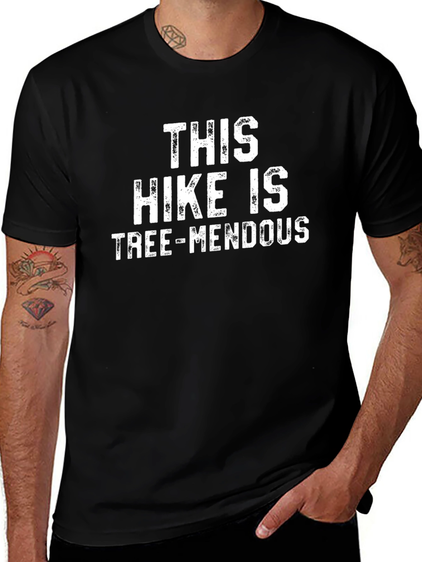 Funny Hiking T-Shirt - Tree-mendous Hike