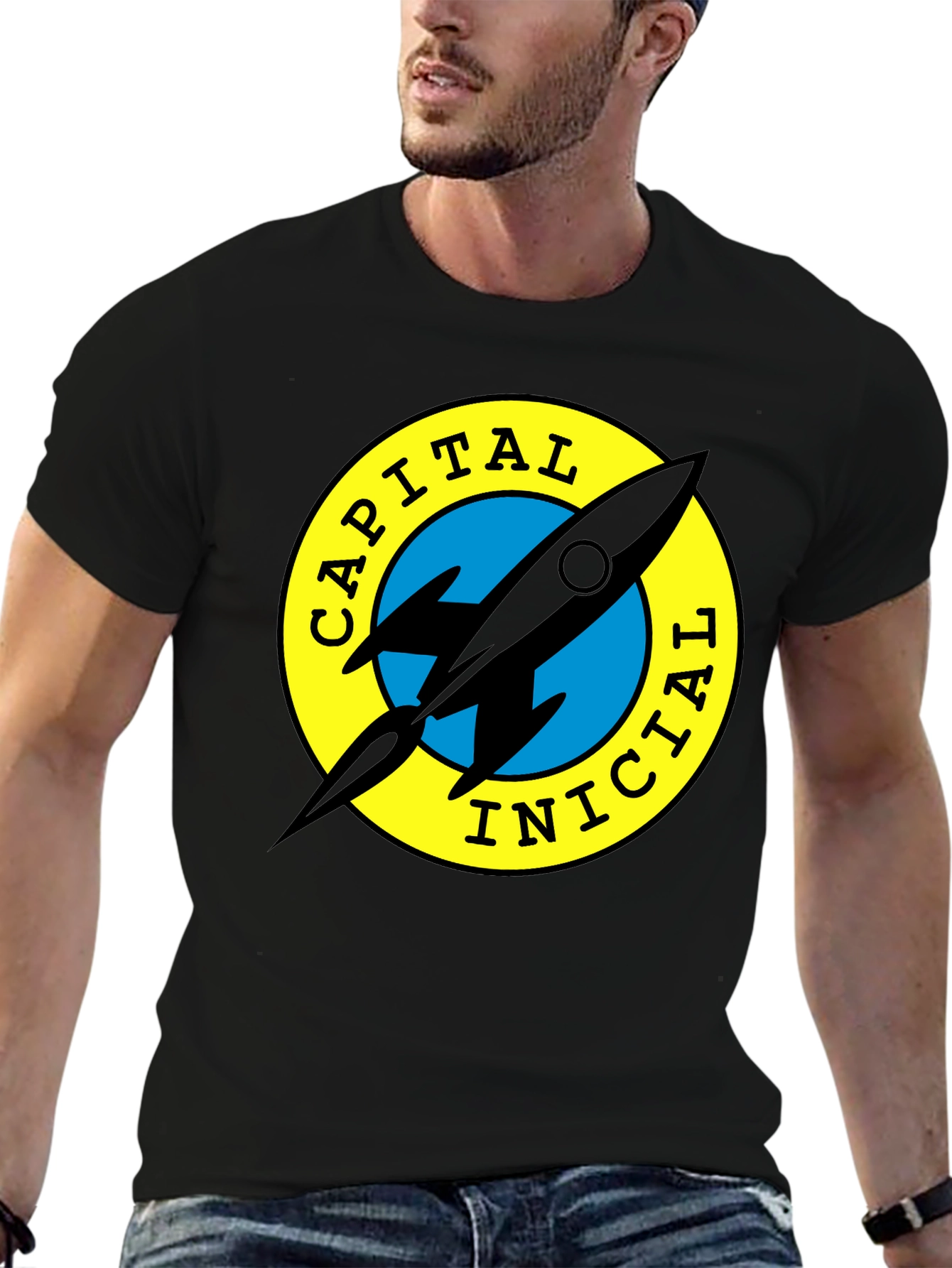 Capital Inicial Rocket T-Shirt Black