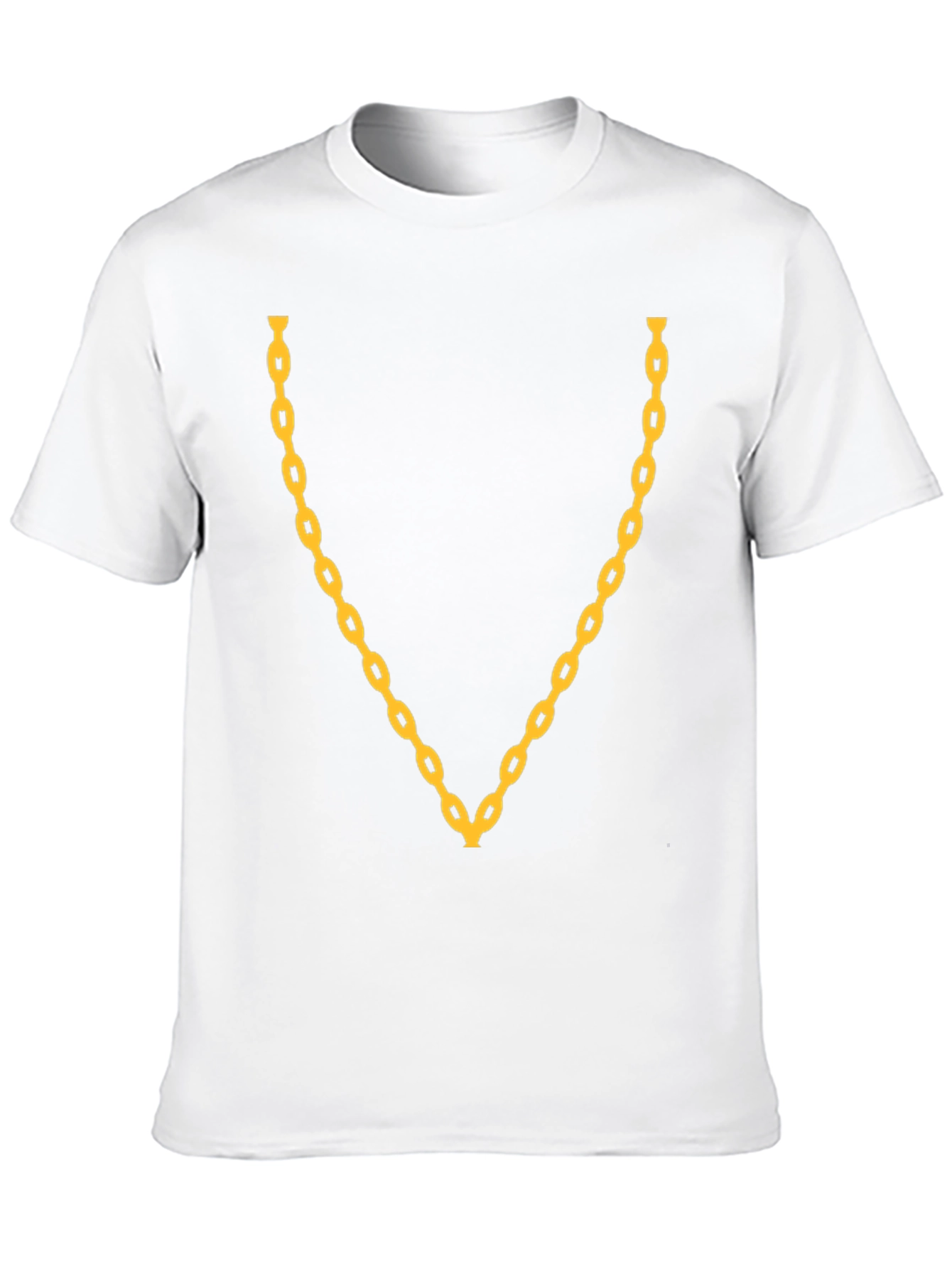 Gold Chain Graphic Black T-Shirt