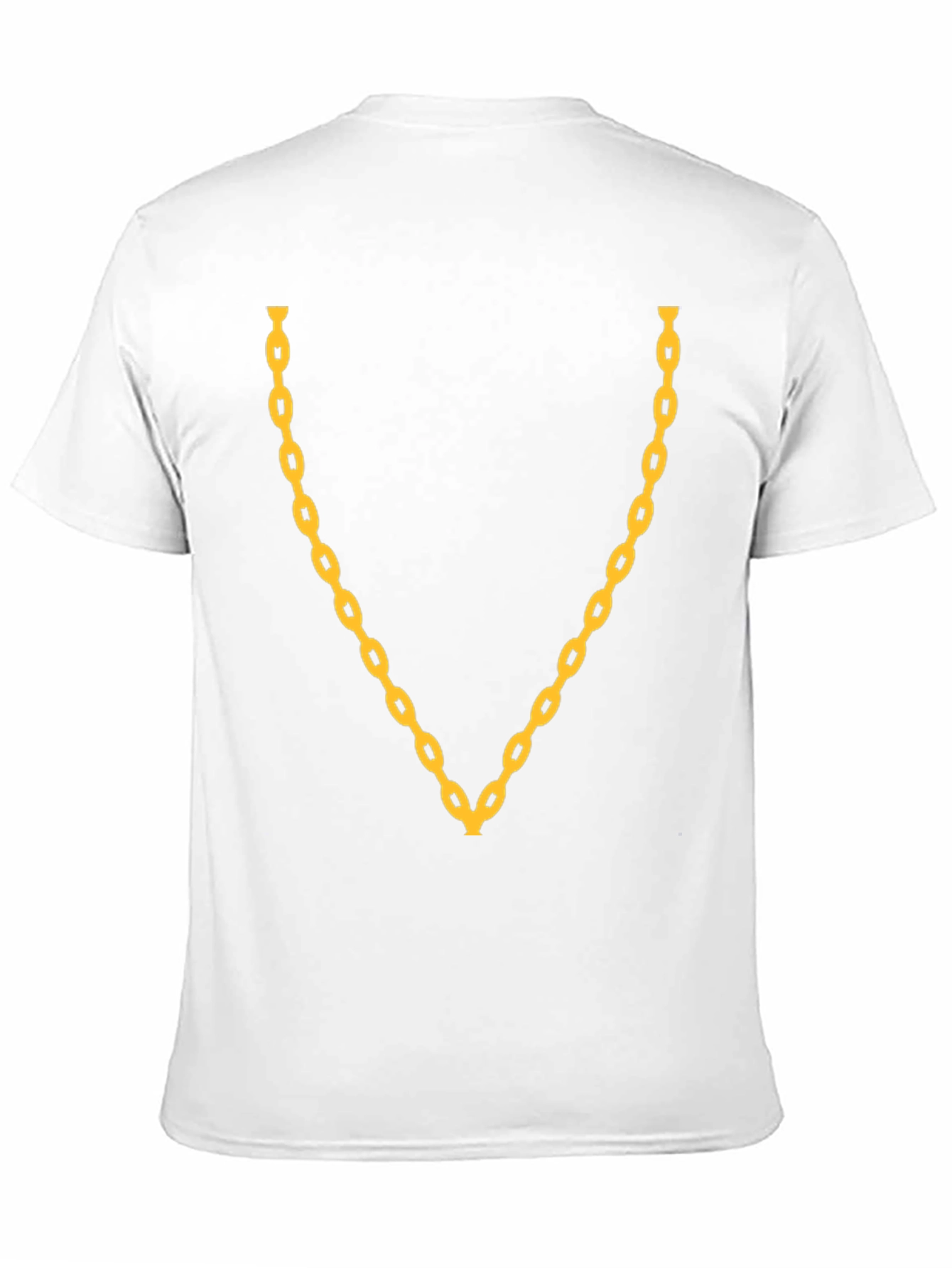 Gold Chain Graphic Black T-Shirt