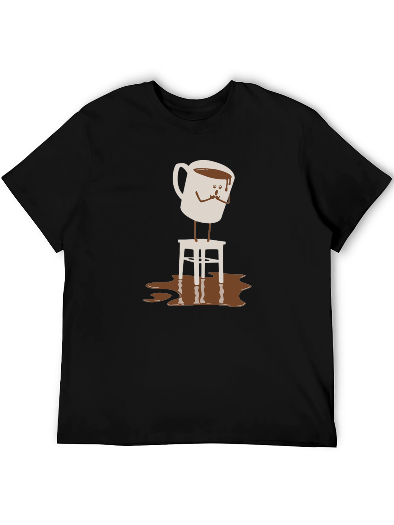 Coffee Cup on Stool Graphic T-Shirt