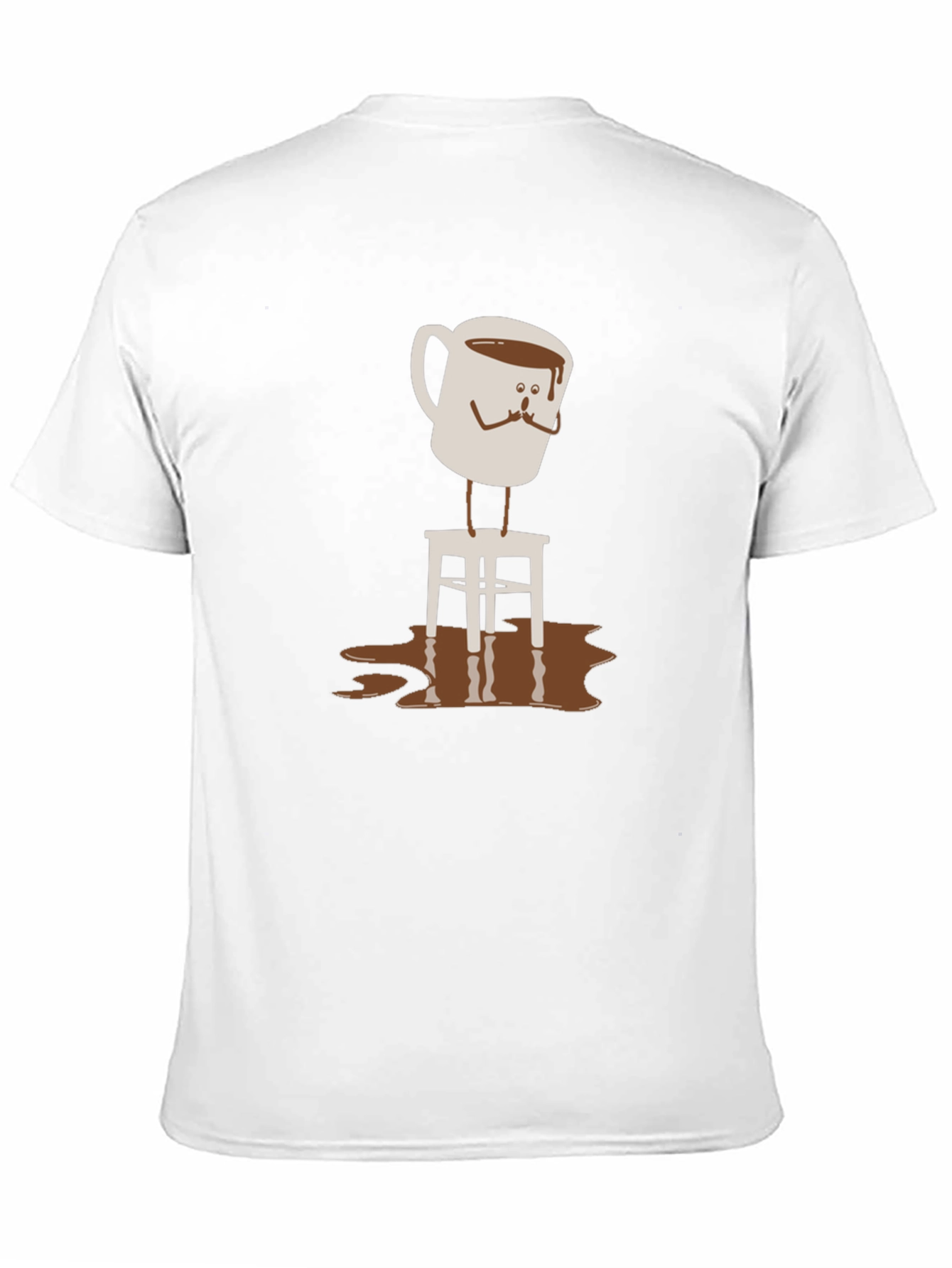 Coffee Cup on Stool Graphic T-Shirt