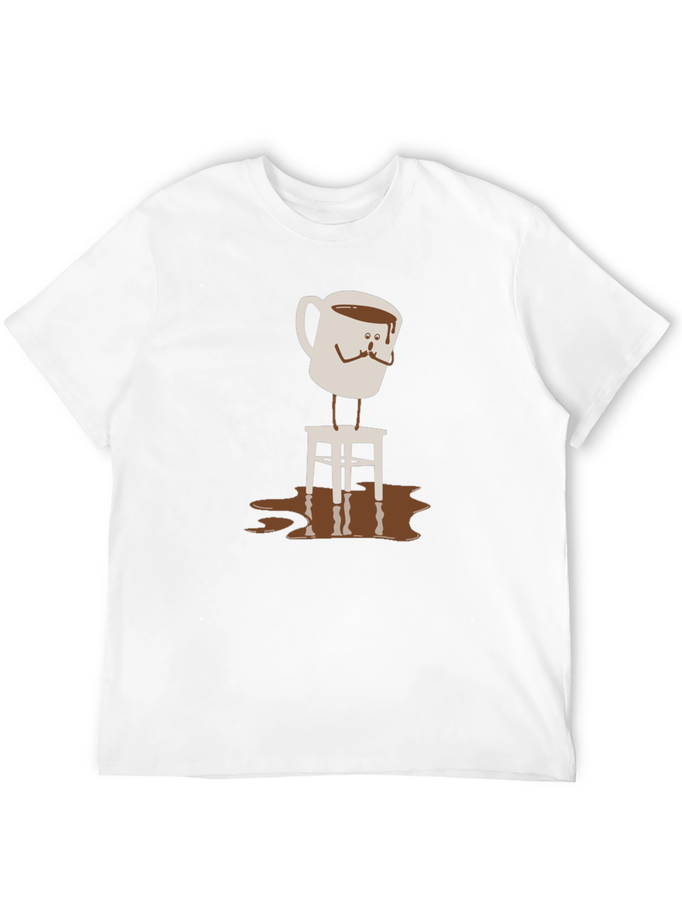 Coffee Cup on Stool Graphic T-Shirt