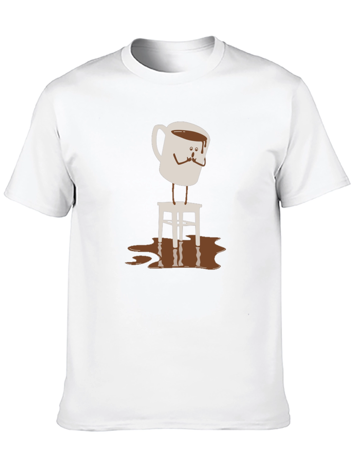 Coffee Cup on Stool Graphic T-Shirt