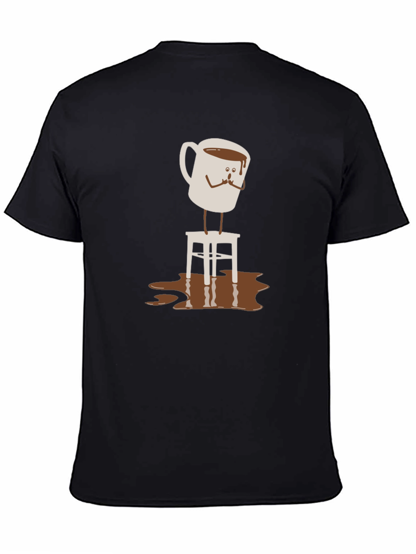 Coffee Cup on Stool Graphic T-Shirt
