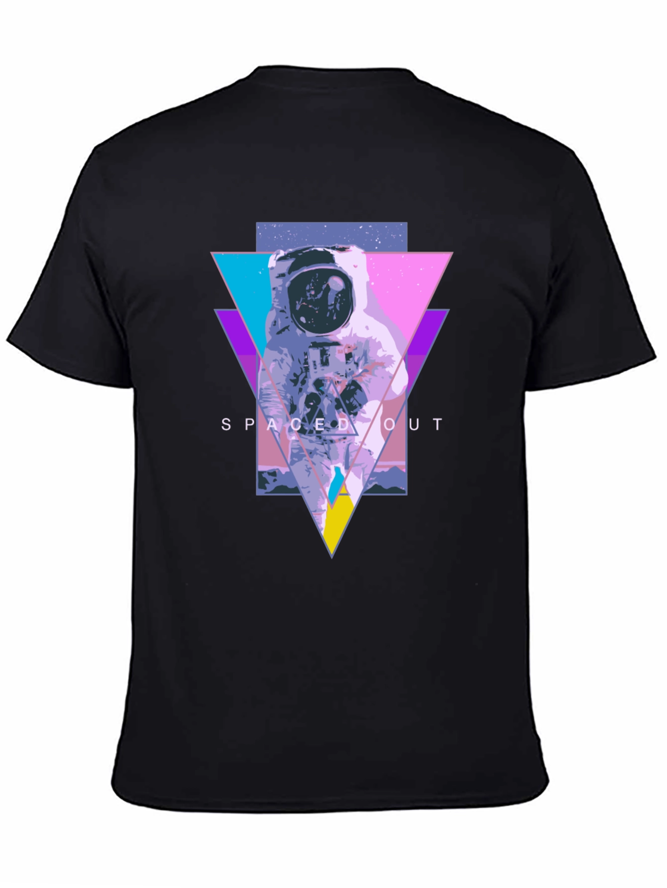 Spaced Out Astronaut Graphic Tee - Black