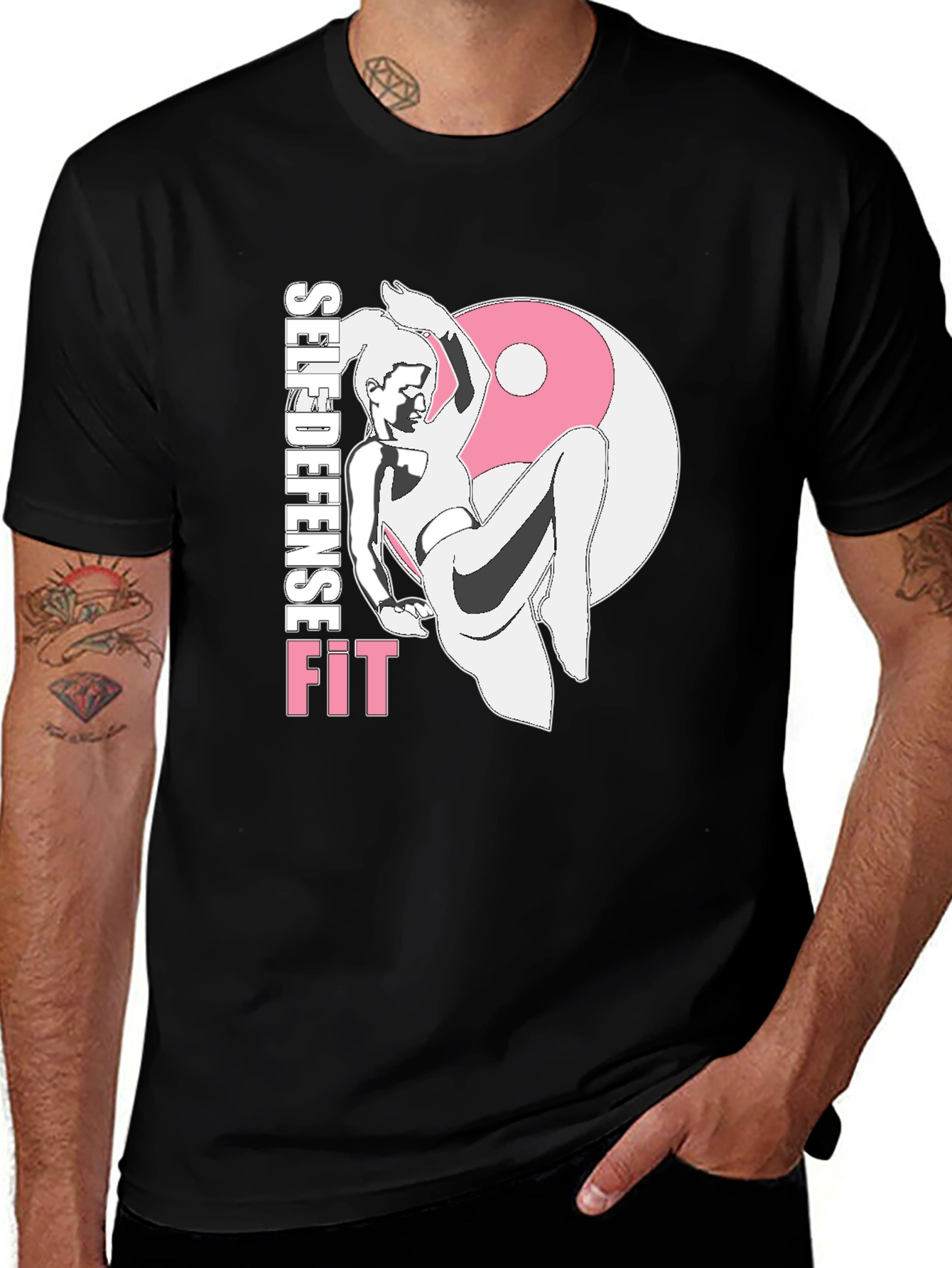 Self Defense Fit Black T-Shirt