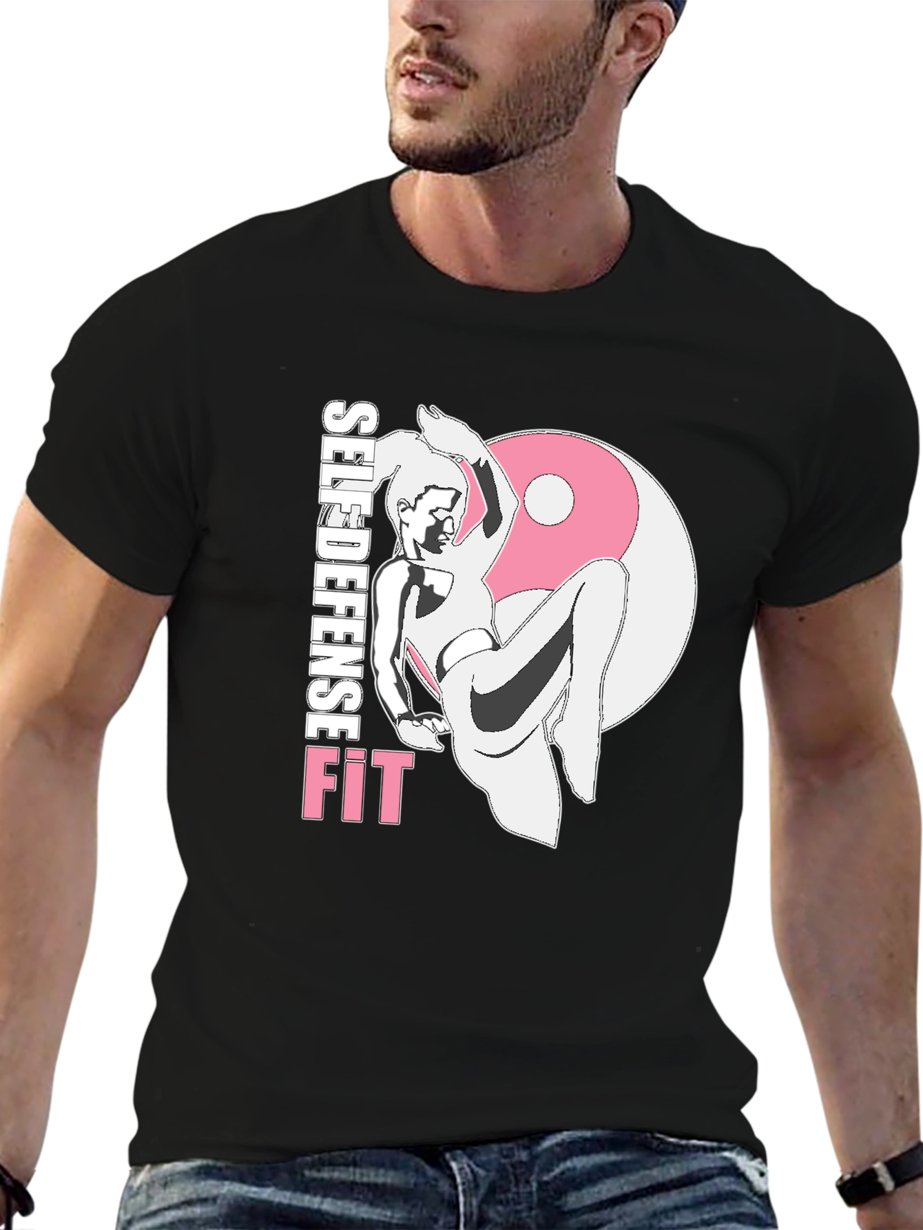 Self Defense Fit Black T-Shirt