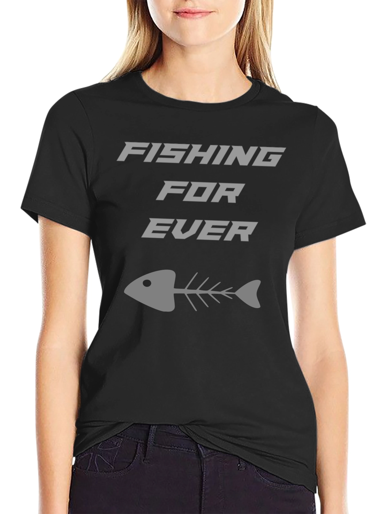 Fishing For Ever T-Shirt - Casual Graphic Tee