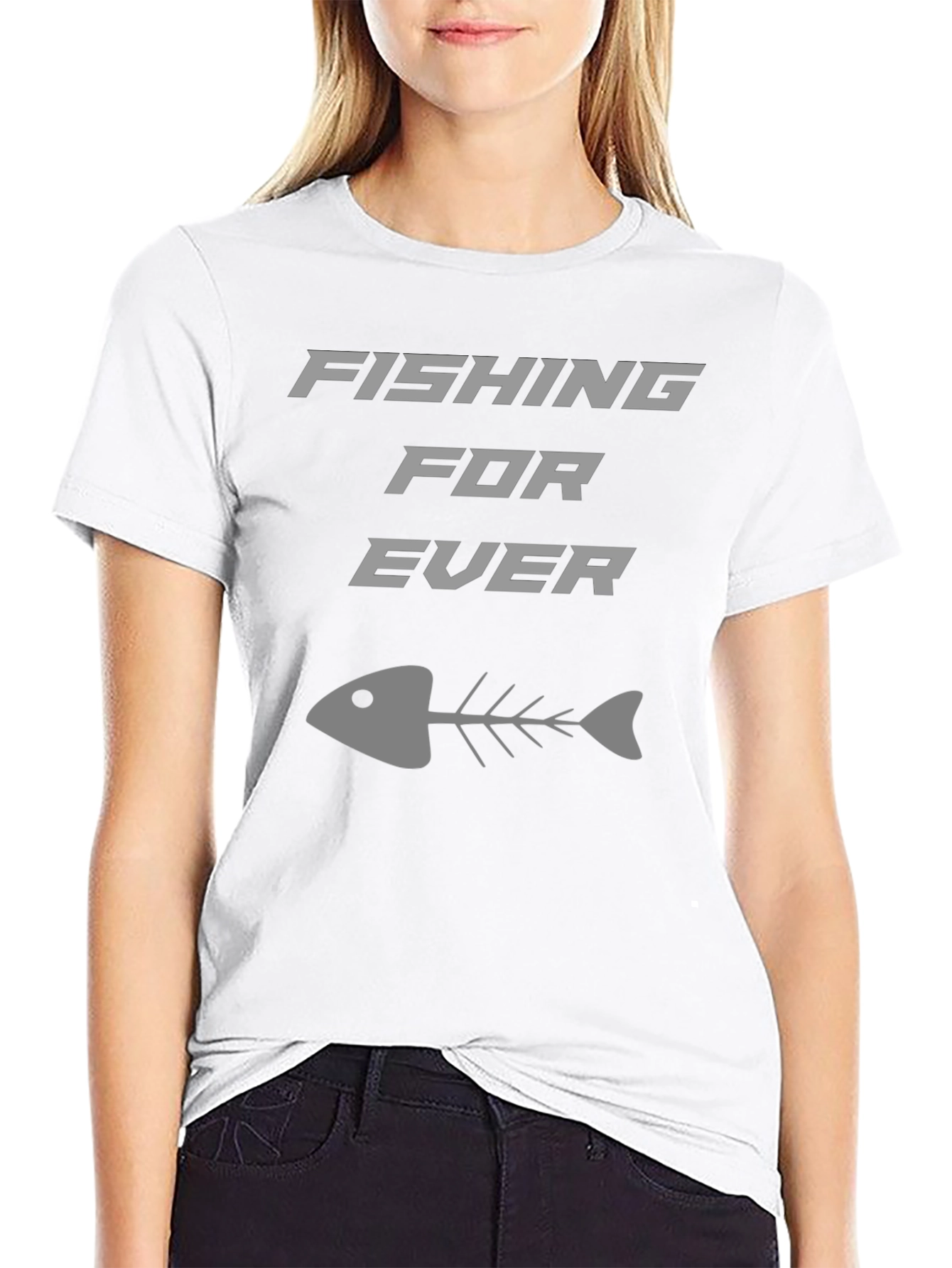 Fishing For Ever T-Shirt - Casual Graphic Tee