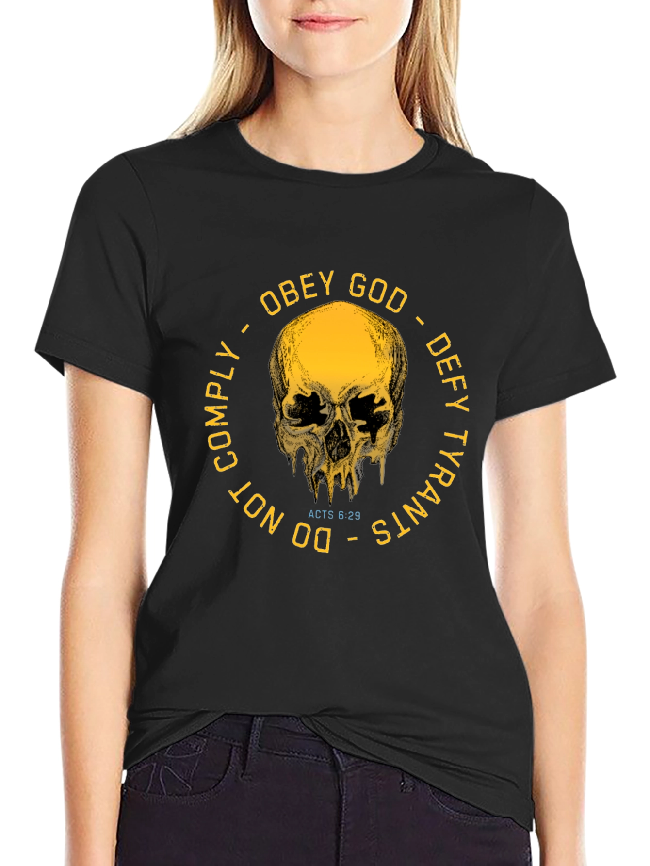 Obey God Defy Tyrants Graphic T-Shirt