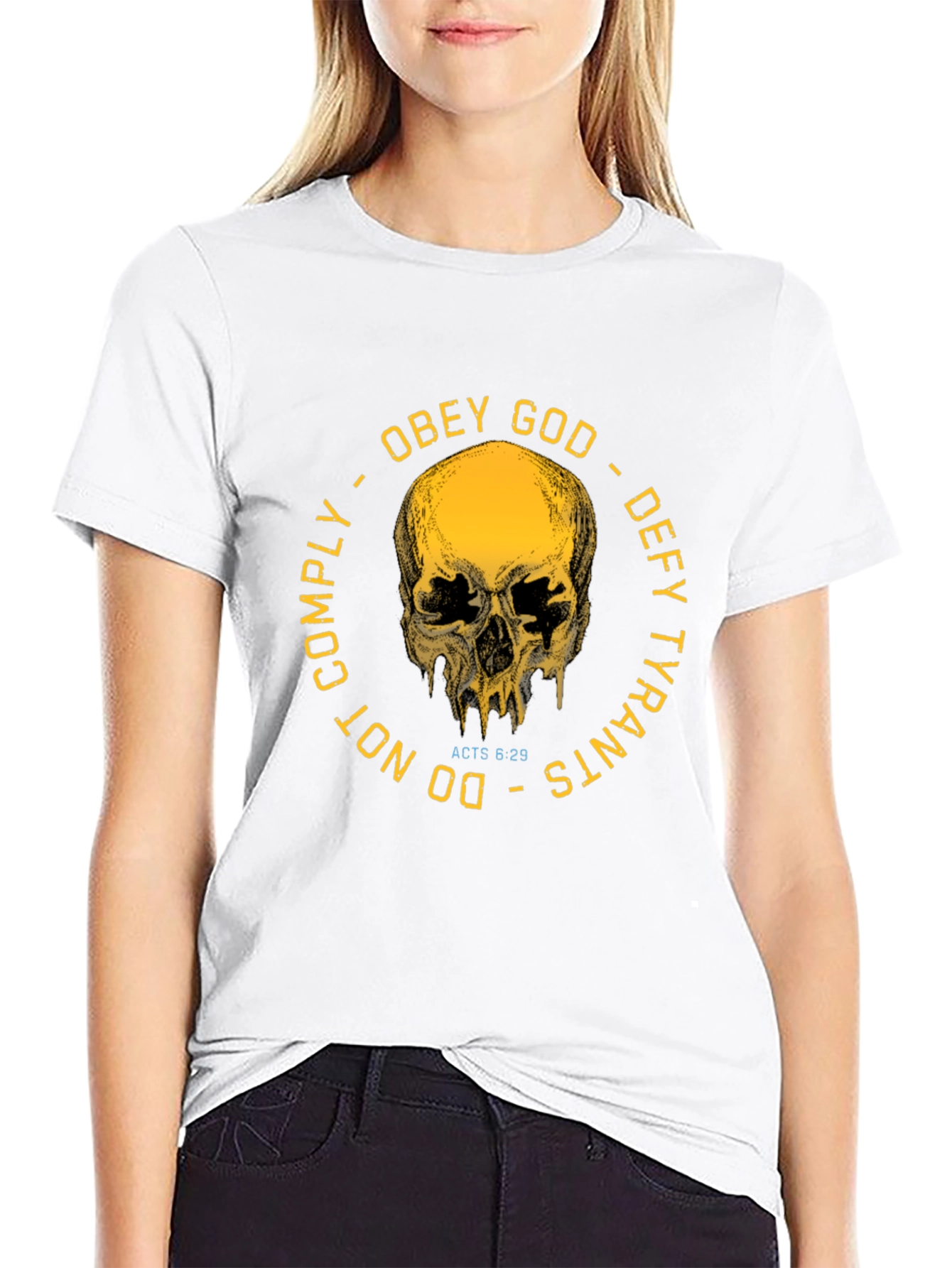 Obey God Defy Tyrants Graphic T-Shirt