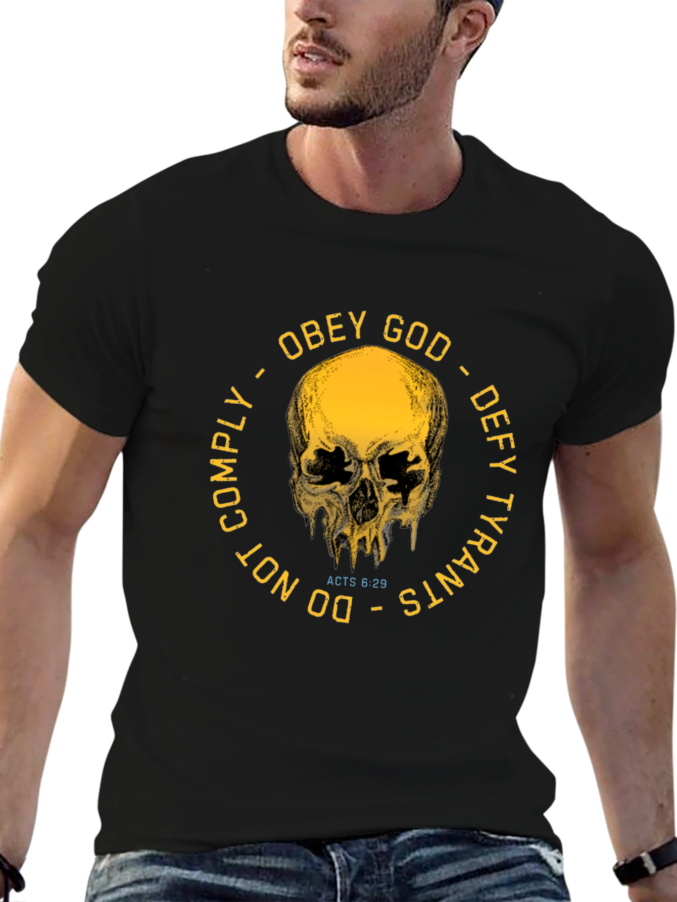 Obey God Defy Tyrants Graphic T-Shirt