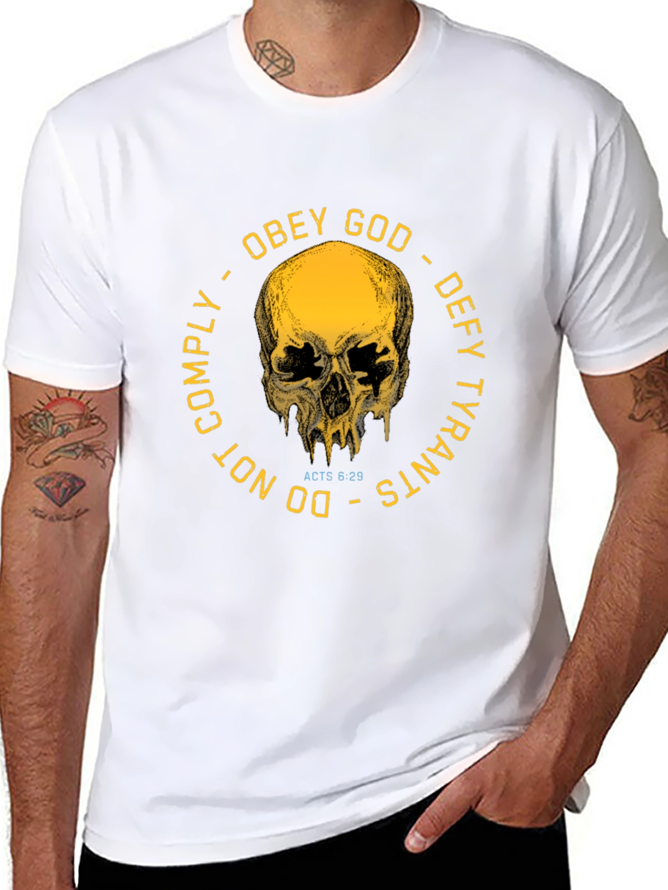 Obey God Defy Tyrants Graphic T-Shirt