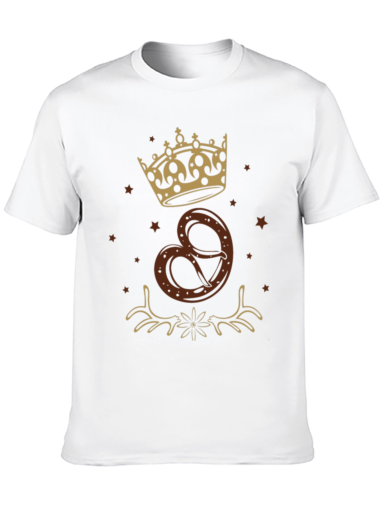 Oktoberfest Pretzel Crown Graphic T-Shirt