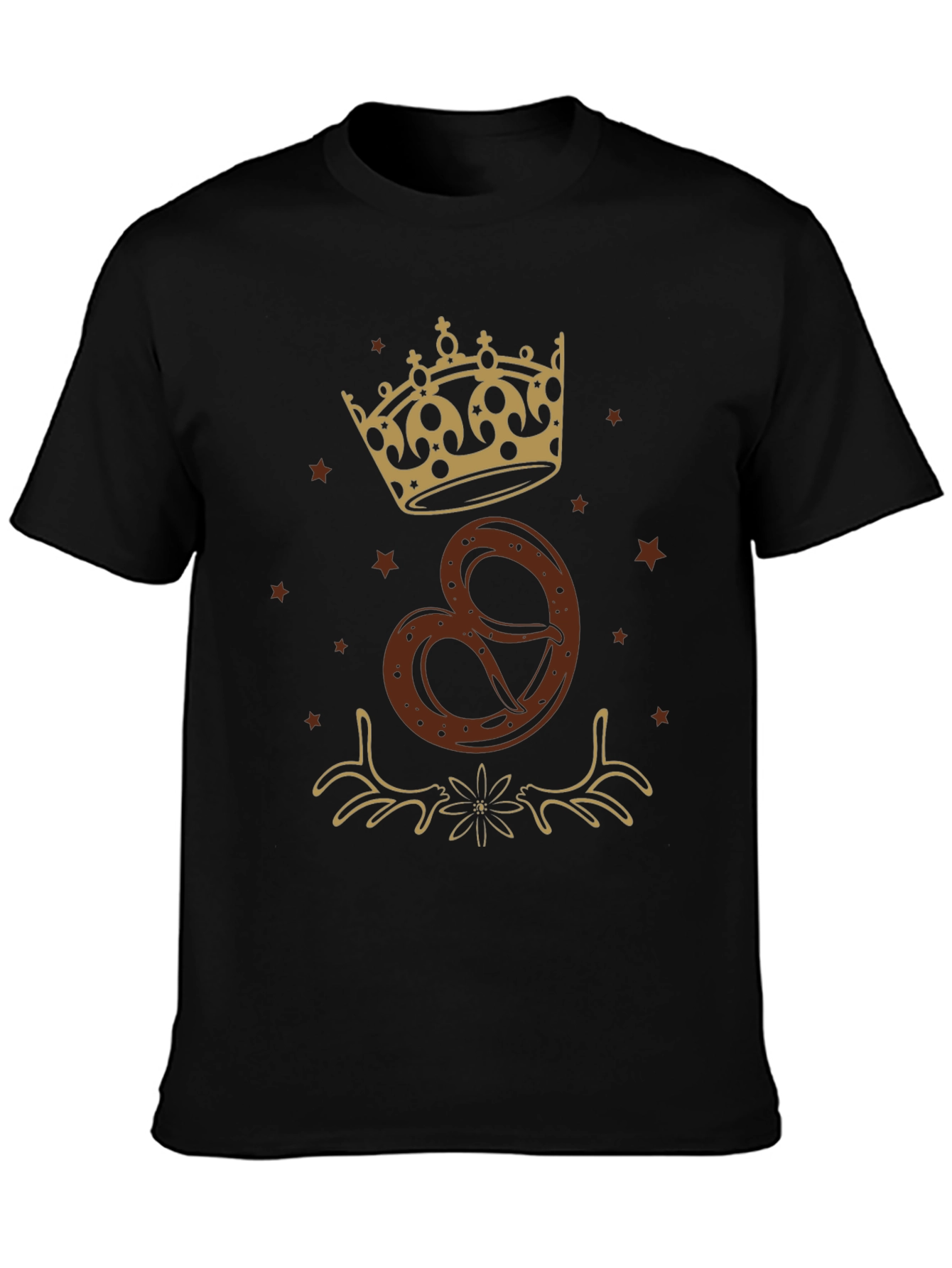Oktoberfest Pretzel Crown Graphic T-Shirt