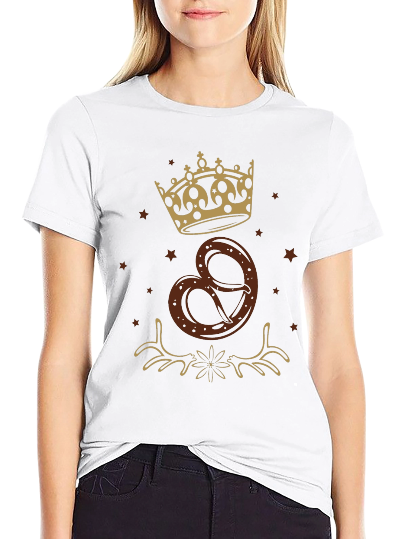 Oktoberfest Pretzel Crown Graphic T-Shirt
