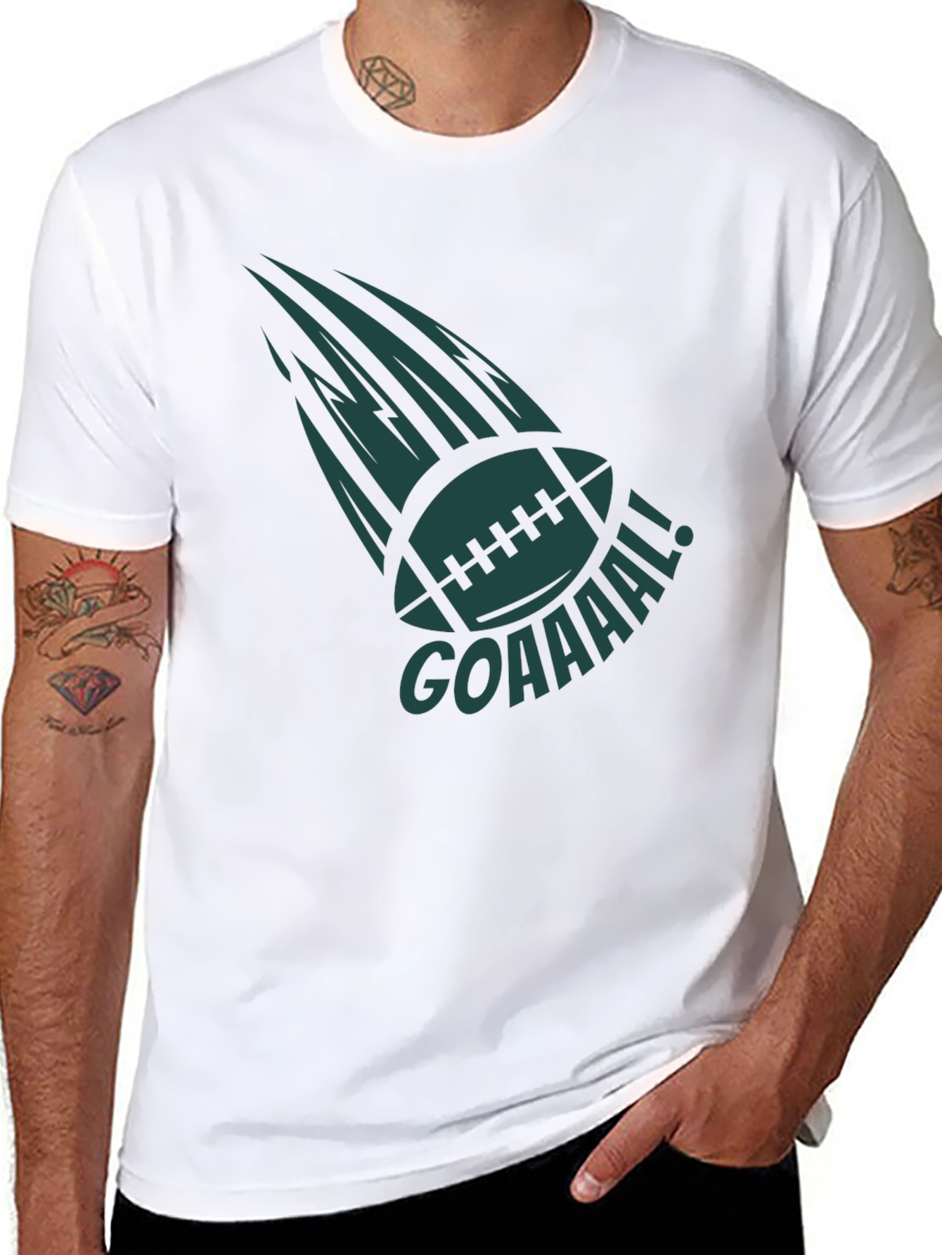 GOAAAAL! Football Graphic Tee - Black