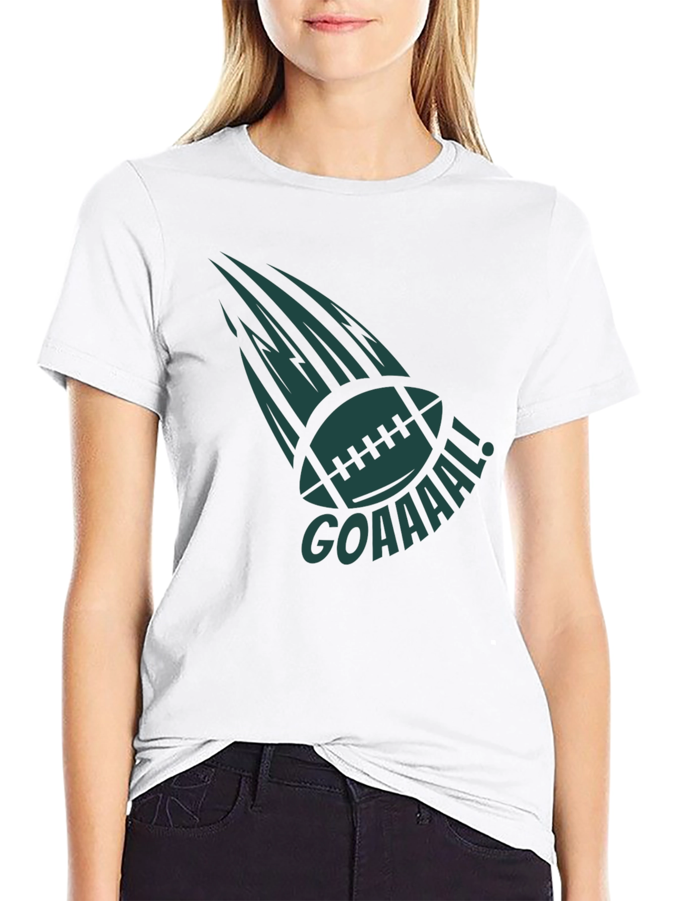 GOAAAAL! Football Graphic Tee - Black