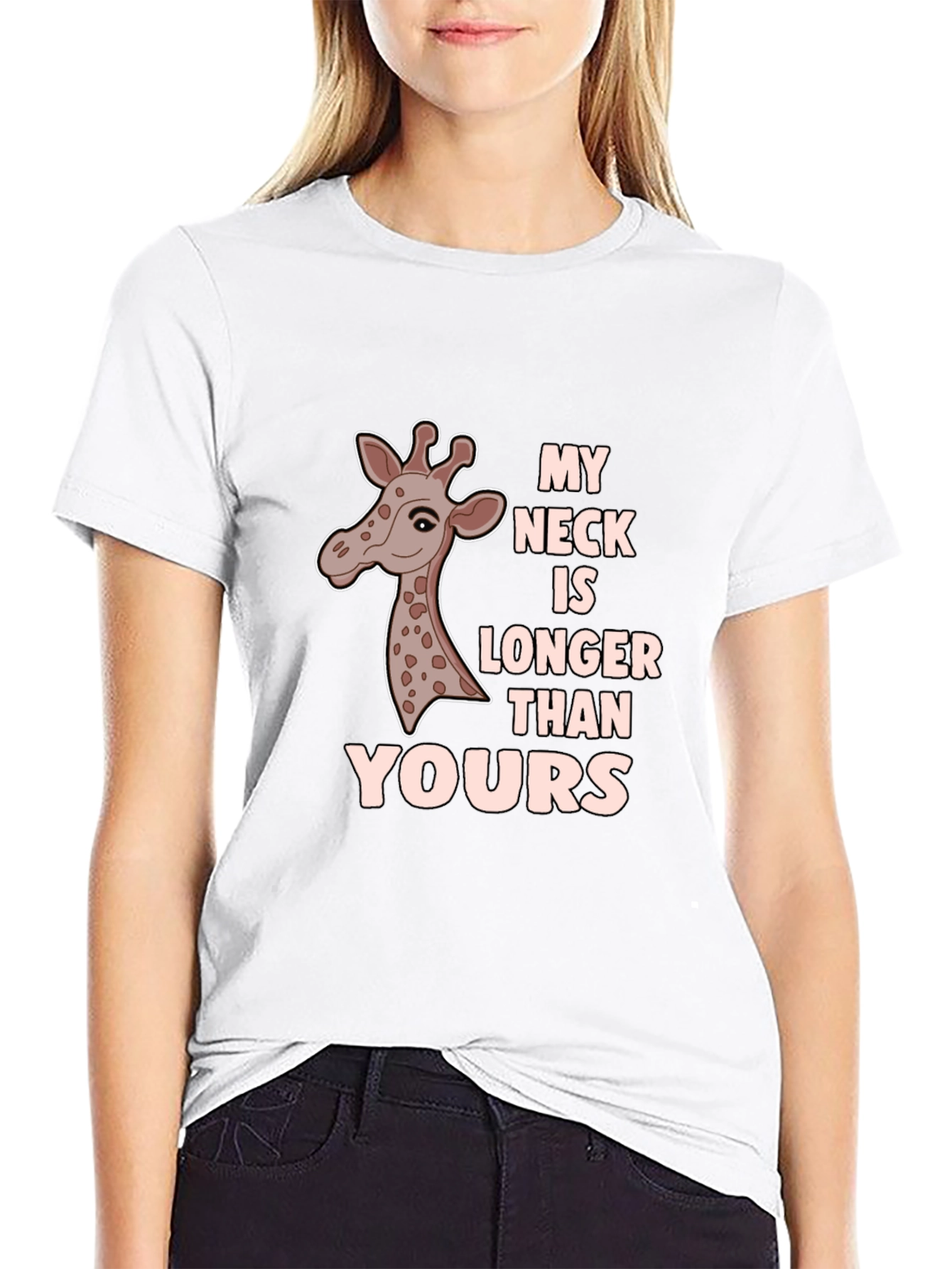 Funny Giraffe T-Shirt - My Neck Is Longer