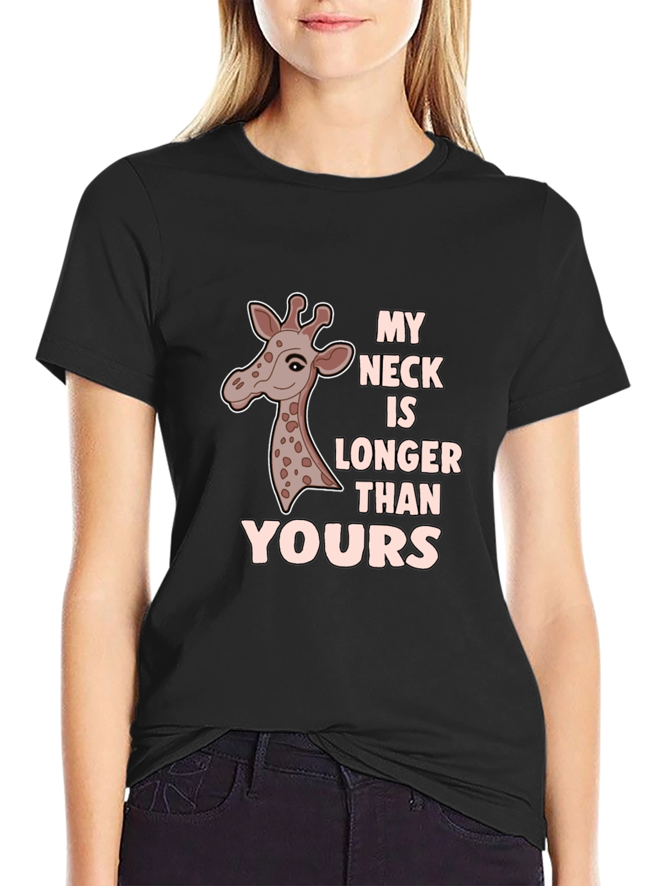Funny Giraffe T-Shirt - My Neck Is Longer