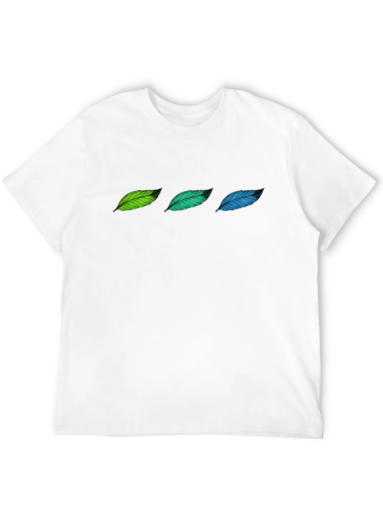 Feather Trio Black T-Shirt | Stylish & Comfortable