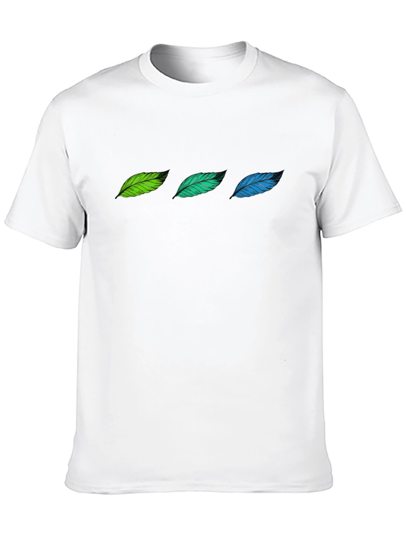 Feather Trio Black T-Shirt | Stylish & Comfortable