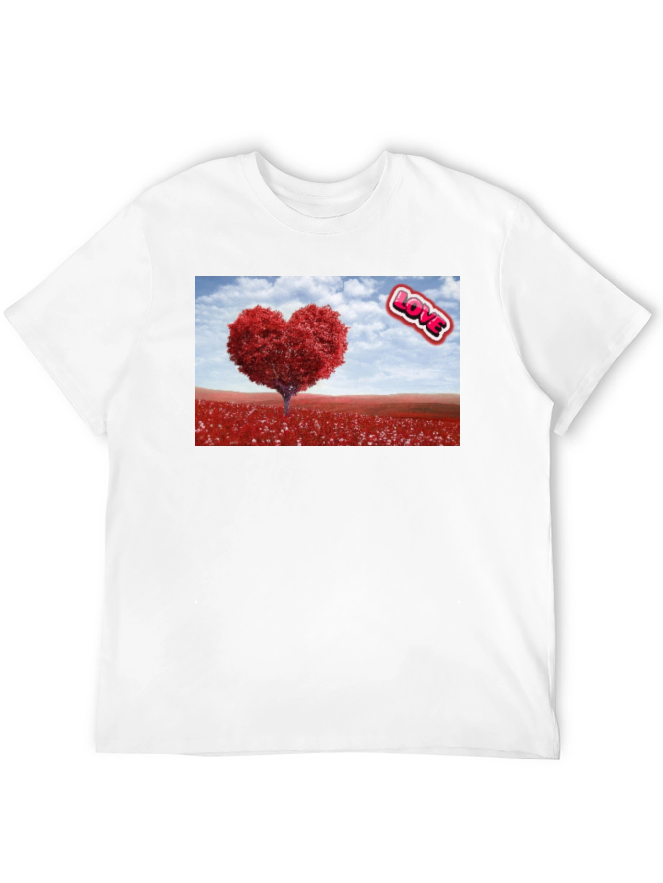 Love Tree Graphic Tee - Black Casual T-Shirt