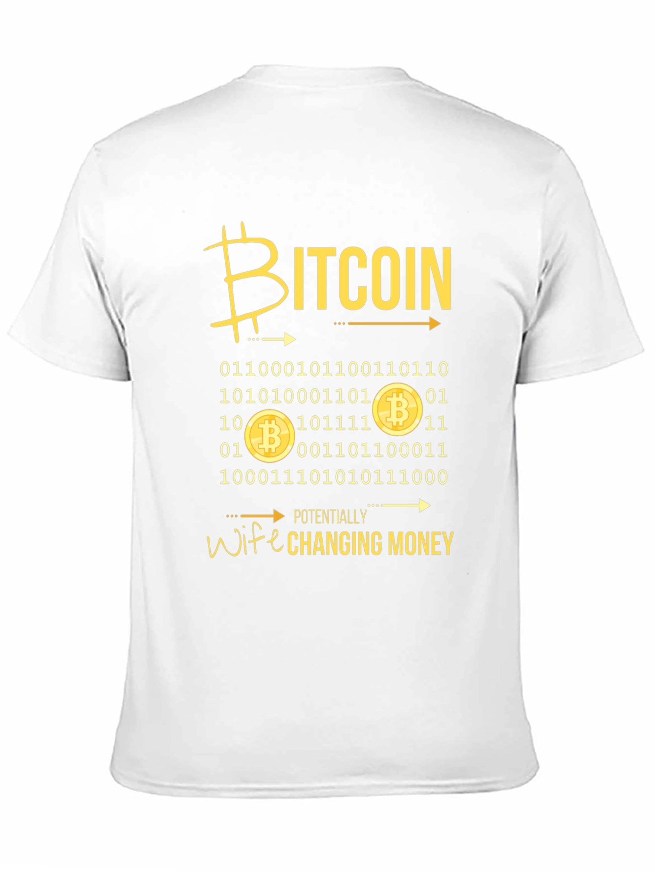 Bitcoin Wife Changing Money Graphic T-Shirt