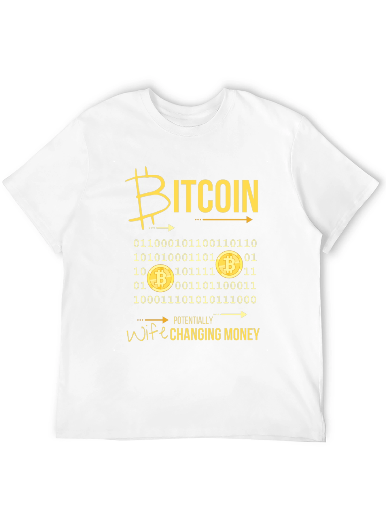 Bitcoin Wife Changing Money Graphic T-Shirt