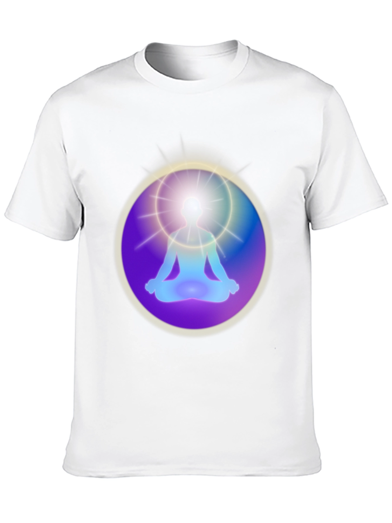 Enlightened Meditation Graphic T-Shirt - Black