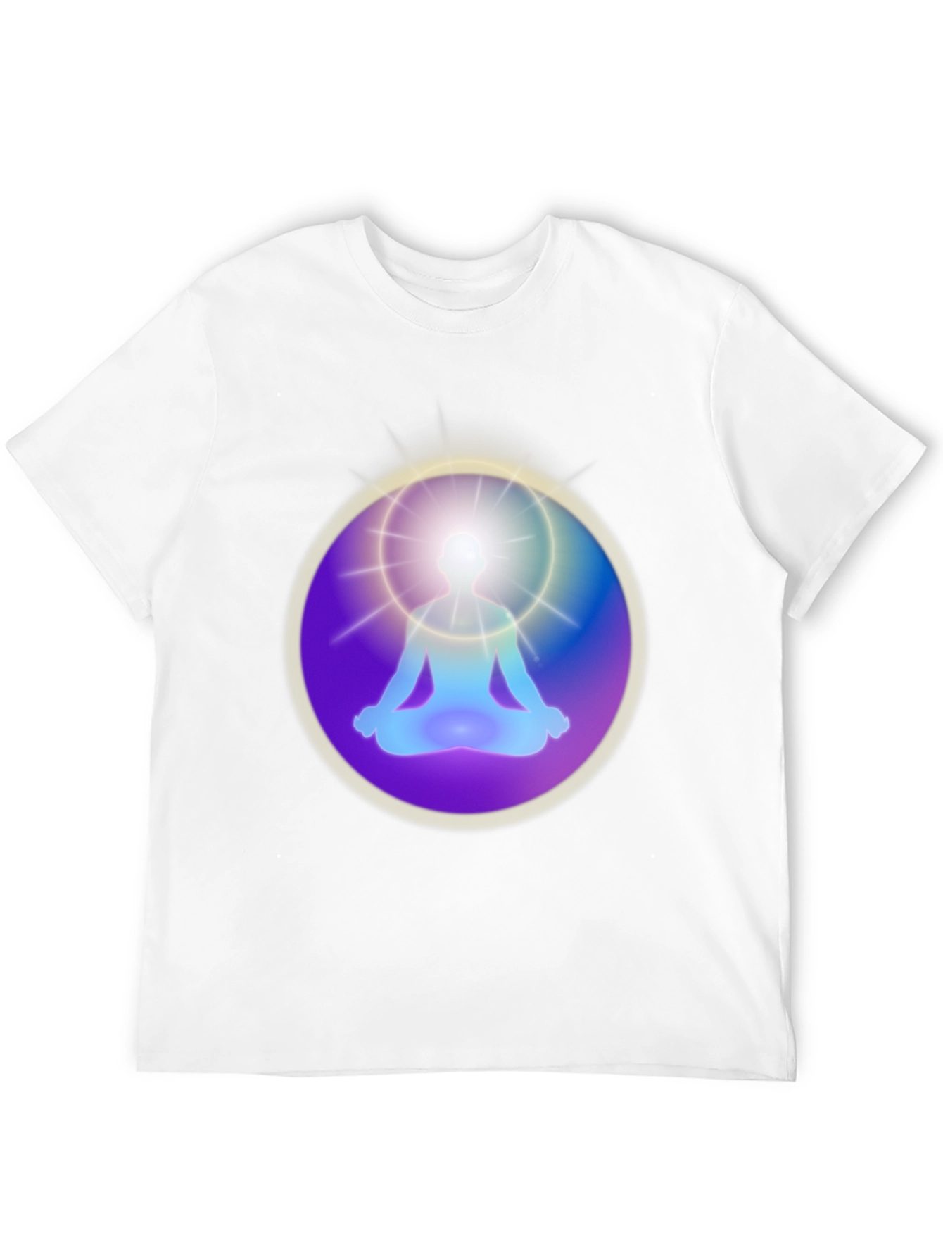 Enlightened Meditation Graphic T-Shirt - Black