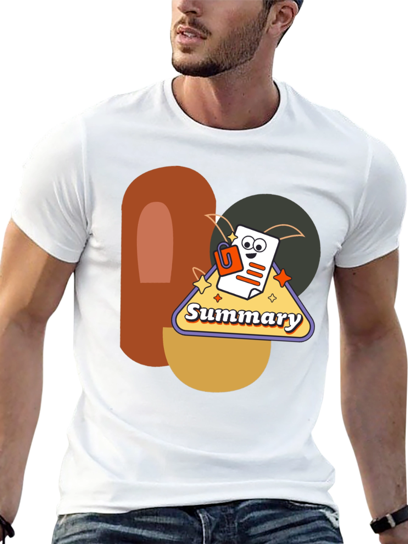 Summary Graphic Tee - Retro Style