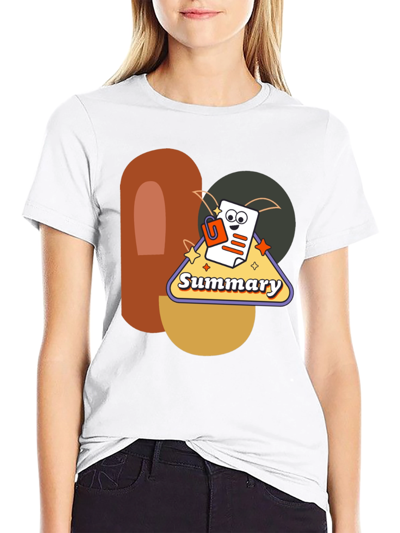 Summary Graphic Tee - Retro Style