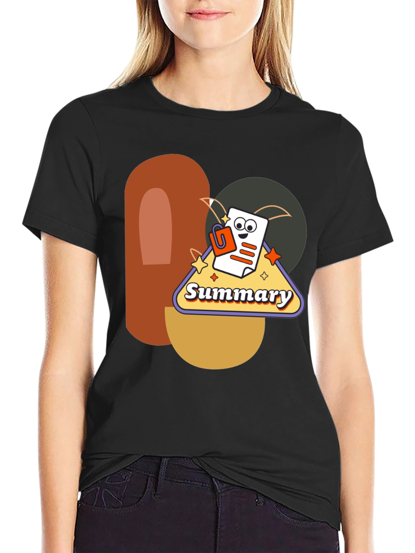 Summary Graphic Tee - Retro Style