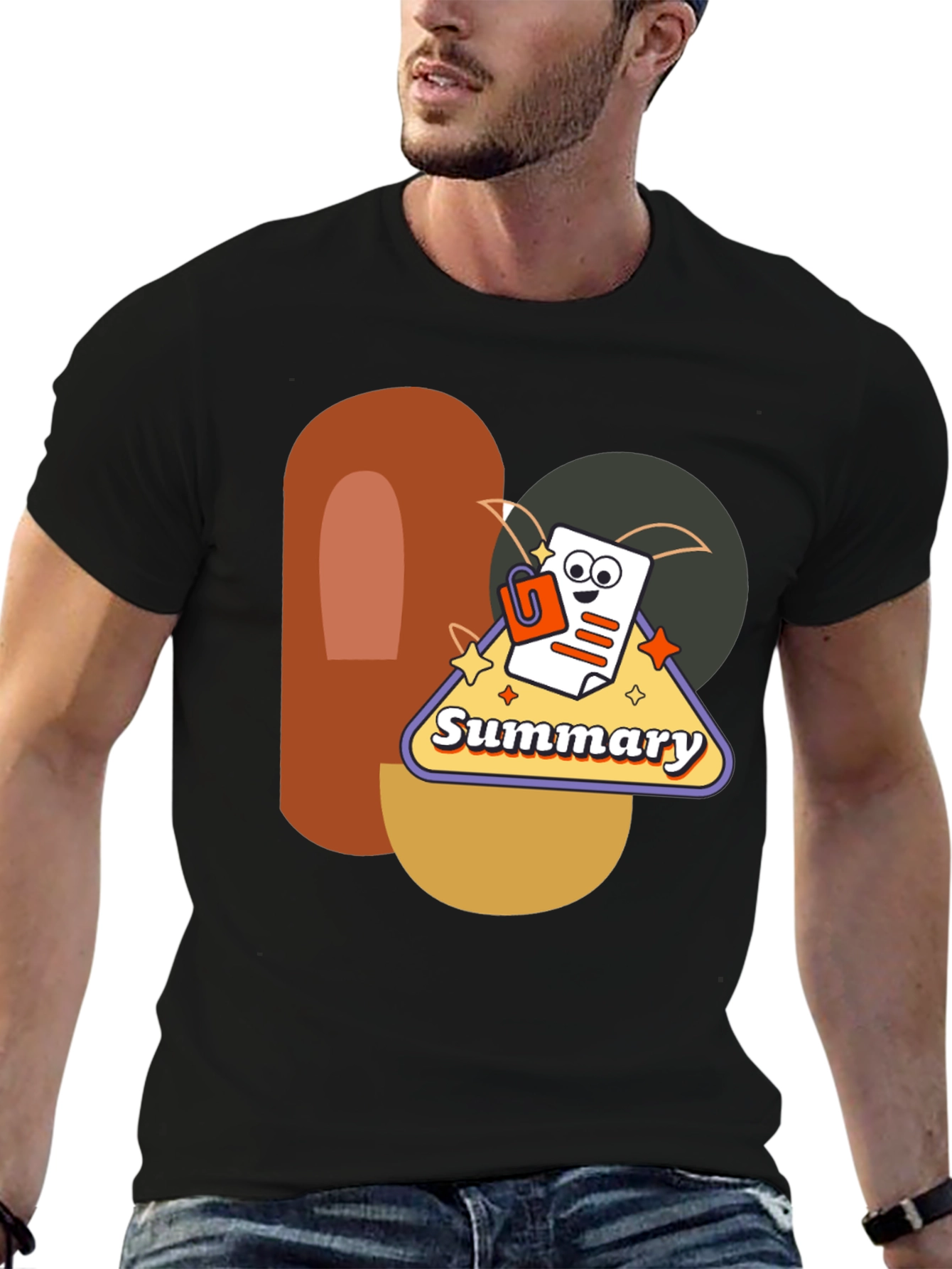 Summary Graphic Tee - Retro Style