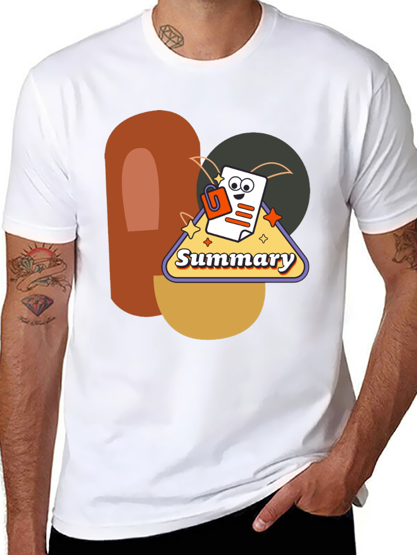Summary Graphic Tee - Retro Style