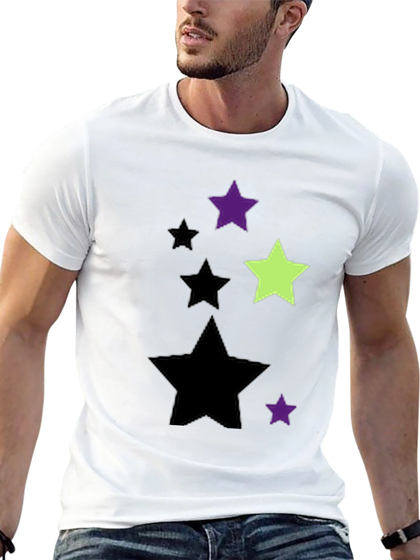 Starry Graphic Tee - Mens Black T-Shirt