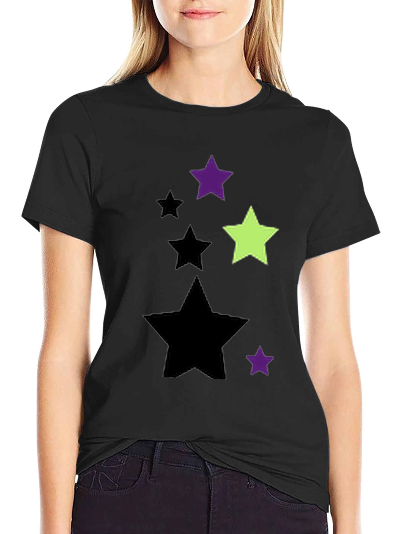 Starry Graphic Tee - Mens Black T-Shirt