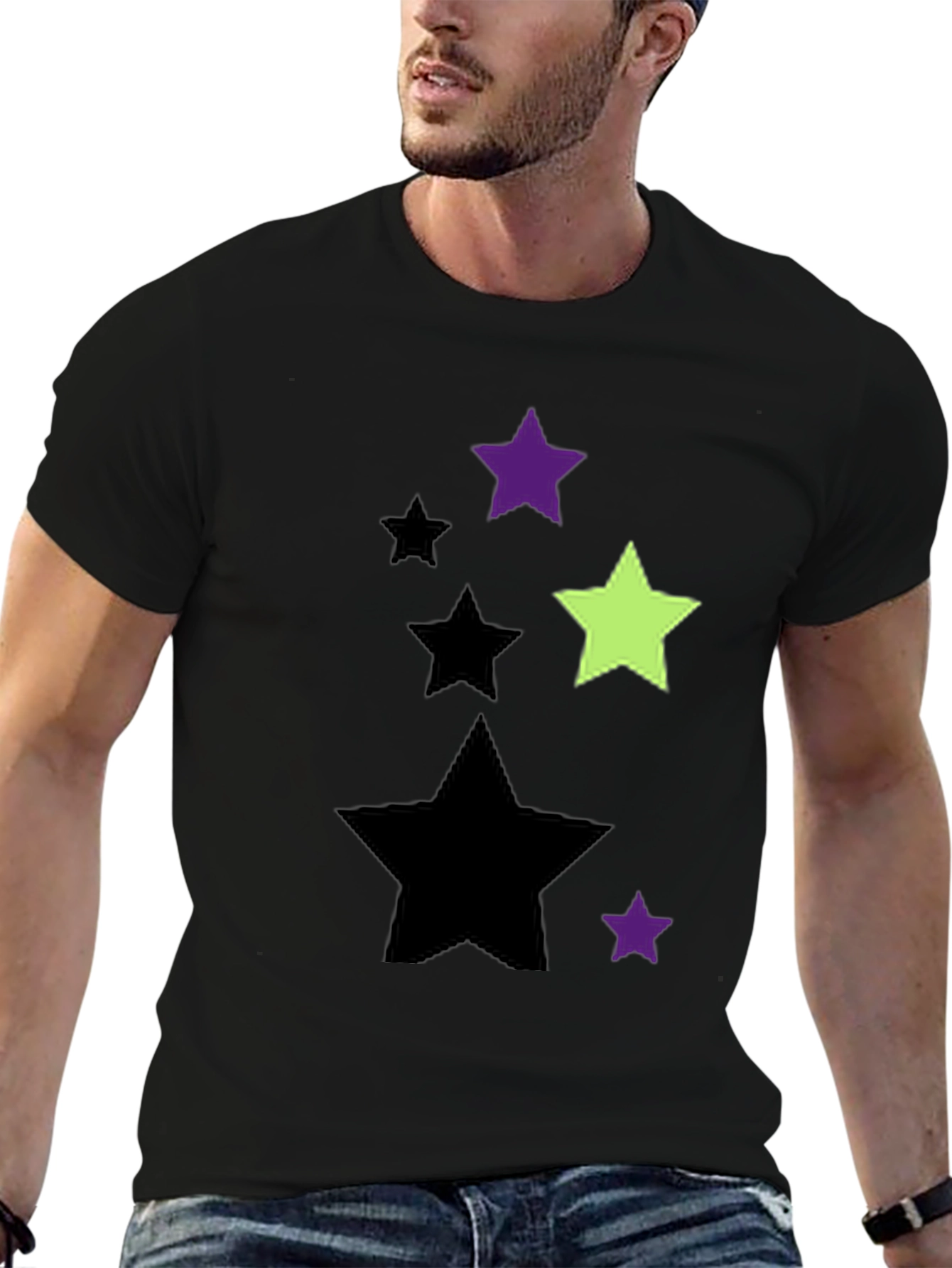Starry Graphic Tee - Mens Black T-Shirt