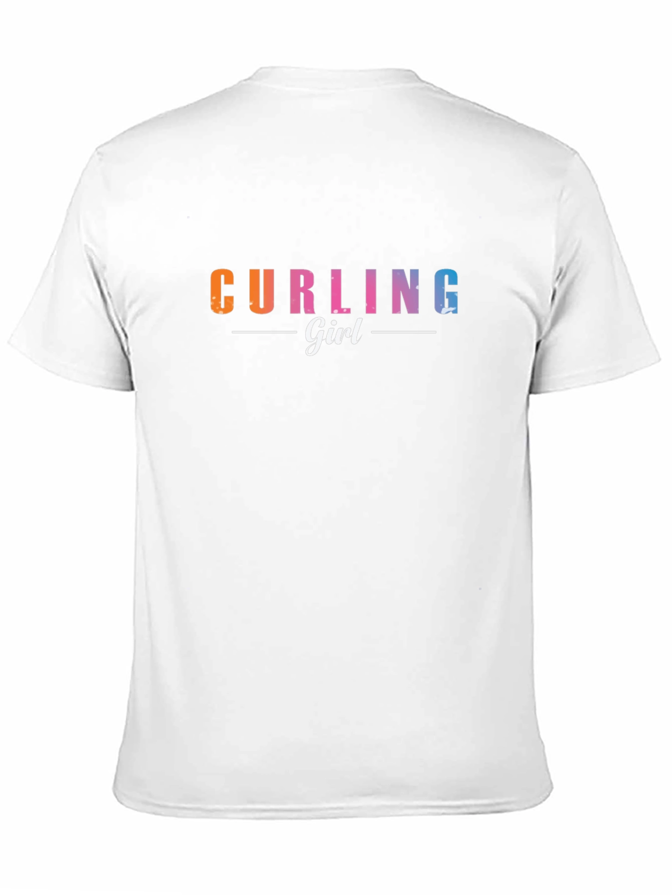 Curling Girl Graphic T-Shirt - Novelty Sportswear